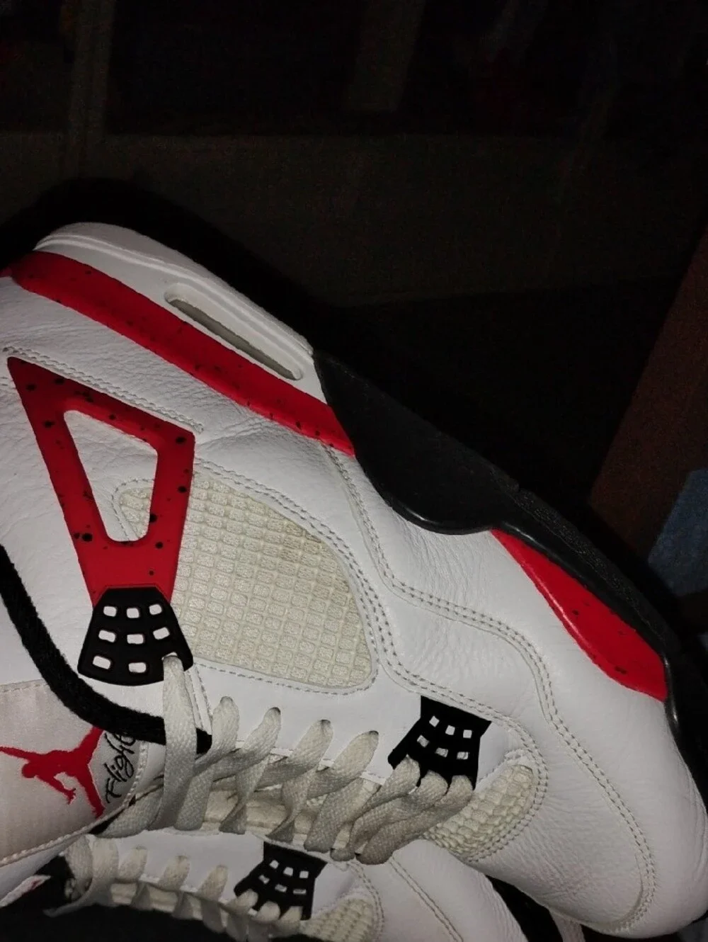 Jordan Men’s Basketball Sneakers - White/Red/Black